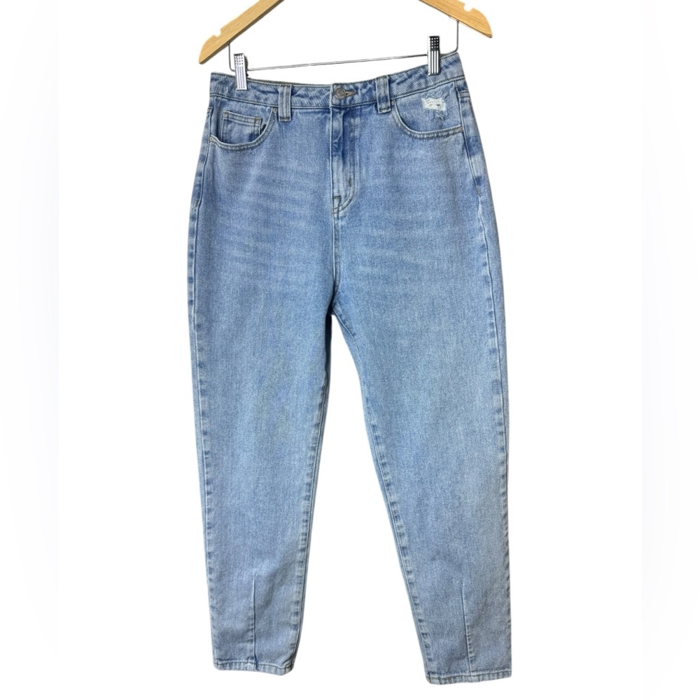 Simple Society Women’s Size 7 / 28 Jeans Blue Denim Tapered High Rise Casual